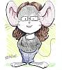 kshandra: Portrait of the journalist as an anthropomorphic mouse, wearing jeans and a black sweatshirt (Mouse)