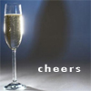 john: Glass of champagne. Caption: cheers. (::cheers)