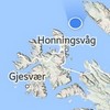 ysilme: Screenshot of google maps from my phone travelling in northern Norway, showing the island Magerøya. (Travelling map)