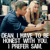 huntersdaughter: ([silly] she prefers sam)