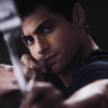 strongest_faith: Alec facing camera, aiming bow (taking aim)
