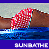 suzy_queue: Close up of a woman's backside in a bathing suit, lying on the beach (Summer: Sunbathe)