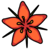 the_league: A stylized pimpernel flower. (Pimpernel)