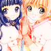 anaraine: Sakura and Tomoyo with their hands clasped between them. ([ccs] hands clasped)
