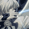 anaraine: An animated gif of Yue, drawing back the string of his bow and firing an arrow made of moonlight. ([ccs] arrow of moonlight)