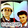 kerravonsen: Seventh Doctor and Ace under an umbrella: friendSHIP (Doc7-Ace)