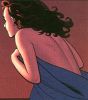 alixtii: Naked Kitty, some type of blanket wrapped around her, races back to her room after inadvertently phasing during sex. (Kitty Pryde)