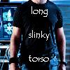 reginagiraffe: Close-up of John Sheppard torso. "long slinky torso" (long slinky torso)