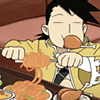 avaricious: (Face stuffing)