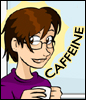 wildeabandon: Faye from Questionable Content enjoying sweet sweet caffeine (qc caffeine)