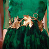 autumnblossom: Fashion Belt of woven Gold Leaves (Golden Leaves)