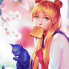 venusundae: usagi with toast in her mouth, late for school surely (０２２ (dread be so i've got to go))