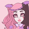 venusundae: draculaura with a sweet bat wig hat (０１７ (toothy kid))