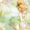 venusundae: tinkerbell sitting upon some leaves (１３７ (lots of world out there))