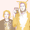 venusundae: art of scully and mulder in halloween costumes (２１０ (celebrations don't need to be loud))