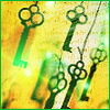 xion: A group of keys which appear to be hanging on a thread in midair. (Default)