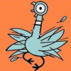 highlyeccentric: Mo Willems' Pigeon in a state of alarm (Startled pigeon)