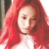 venusundae: krystal with her bright red hair from rum pum pum pum (２３９ (i love this song))