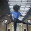 brightblueink: Fakir from Princess Tutu doing a ballet twirl while holding a sword. (Knight twirl)