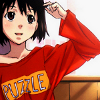 brightblueink: Misaki from Welcome to the NHK! scratching her head, wearing a shirt that says "Puzzle" (Puzzle)