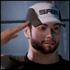 brightblueink: Joker from Mass Effect saluting (Salute)
