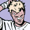 reminicious: Clint Barton scratching the back of his head. (clint barton, hawkeye)