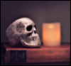 heartofoshun: (skull candle)