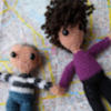 starsandstitches: Crocheted John & Sherlock on London map (Default)