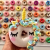 theicescholar: donut decorated to look like a unicorn (unicorn)
