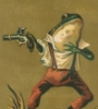 noelleagain: frog in fancy clothes, with a dueling pistol (Default)