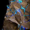 vashnoi: iridescent opal veins within ironstone (opal)