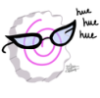 dayoldhakarl: (day-old hakarl, giggling, librarian glasses, narutomaki)