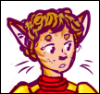 dragonk: emily the werecat in ironman armor (oc) (Default)