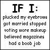 downloadableindifference: If I accepted the glass ceiling, wasn't a feminist, would that satisfy you? Or would you like fellatio as well? (If I...)