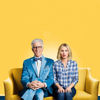 sexycazzy: (TGP: Michael Eleanor sitting yellow bg)