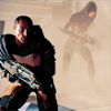 thedarlingone: Zaeed and Kasumi from Mass Effect (zaeed kasumi)