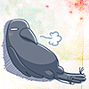 dragonofeternal: a crow slumped against the wall looking exhausted (crow→ ugh)