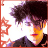 grayswandir: Robert Smith with big 80's hair and red lipstick. (The Cure: Robert)
