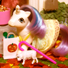 grayswandir: A vintage My Little Pony in a Halloween costume. (My Little Pony: autumn)