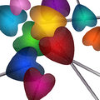 muccamukk: Drawing of heart-shaped lollipops in rainbow colours. (Misc: Lollipop Hearts)