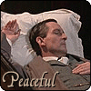 jaxomsride2: Sherlock Holmes relaxes back on his pillow (Peaceful)