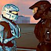 anneapocalypse: Carolina and Tex staring each other down. (rvb texalina standoff)