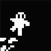 terabient: an odd fellow balances on the edge (Downwell)