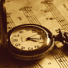 thearistocrats: An open pocket watch sitting on a sheet of music. (Default)
