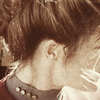 scintilla10: Black and white side view of Janeway: her hair, ear & side of her face (ST Voyager - Janeway)
