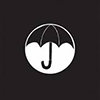 konsectatrix: A simple logo of a black umbrella in a white circle on a black background. (UA: The Umbrella Academy)