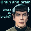 esteefee: Spocks Brain w text -Brain and brain what is brain?- (brain)