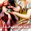 cimorene: painting of two women in Regency gowns drinking tea (austen)