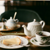 autumnblossom: White Teapot and Teacups (Tea Set Up)