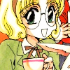 monster_san: smiling with a cuppa (A cupful of sunshine)